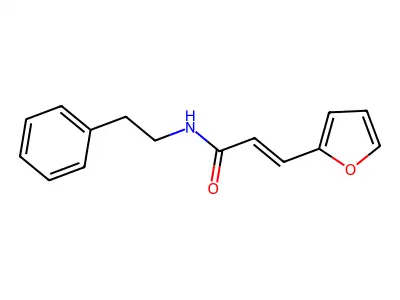 (2E)-3-(furan-2-yl)-N-(2-phenylethyl)prop-2-enamide structure