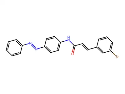 2-Propenamide, 3-(3-bromophenyl)-N-[4-(2-phenyldiazenyl)phenyl]- structure