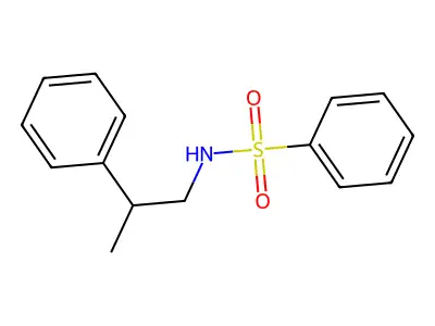 N-(2-phenylpropyl)benzenesulfonamide structure