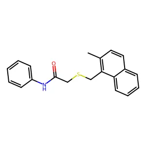 2-[(2-methylnaphthalen-1-yl)methylsulfanyl]-N-phenylacetamide structure