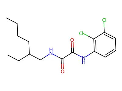 N'-(2,3-dichlorophenyl)-N-(2-ethylhexyl)oxamide structure