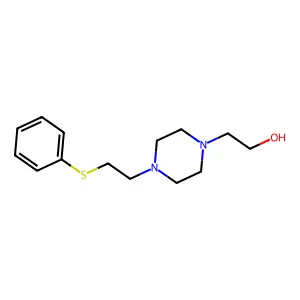 2-[4-(2-Phenylsulfanylethyl)piperazin-1-yl]ethanol structure