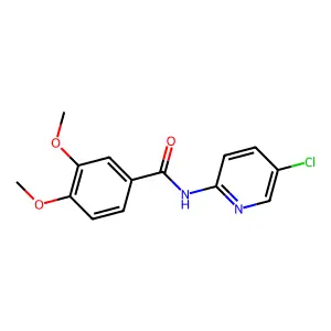 N-(5-chloropyridin-2-yl)-3,4-dimethoxybenzamide structure