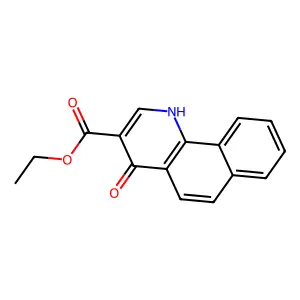 Ethyl 4-hydroxybenzo(h)quinoline-3-carboxylate structure