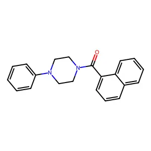 Naphthalen-1-yl(4-phenylpiperazin-1-yl)methanone structure