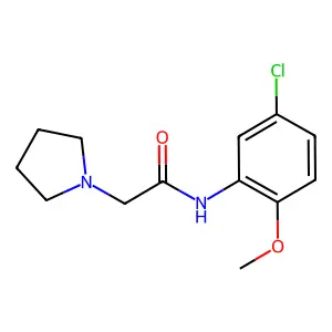 N-(5-Chloro-2-methoxyphenyl)-2-(1-pyrrolidinyl)acetamide structure