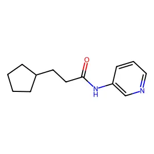 3-cyclopentyl-N-(3-pyridinyl)propanamide structure
