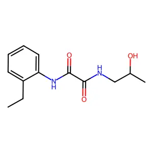 N-(2-ethylphenyl)-N'-(2-hydroxypropyl)ethanediamide structure