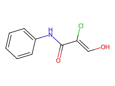 2-chloro-3-hydroxy-N-phenylprop-2-enamide structure
