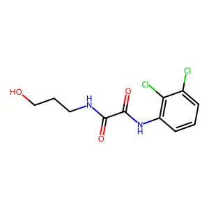 N'-(2,3-dichlorophenyl)-N-(3-hydroxypropyl)oxamide structure