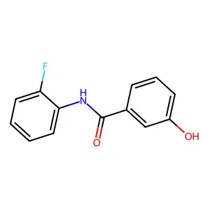 N-(2-fluorophenyl)-3-hydroxybenzamide structure