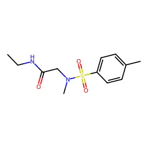 Sarcosine amide, N2-tosyl-N-ethyl- structure