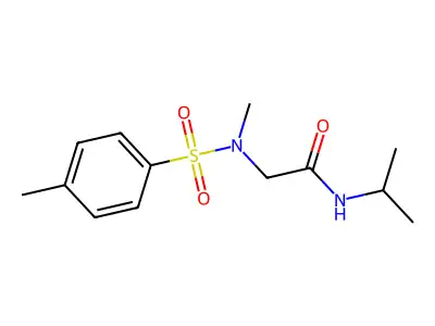 2-[methyl-(4-methylphenyl)sulfonylamino]-N-propan-2-ylacetamide structure