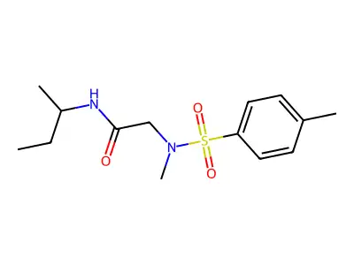 N-butan-2-yl-2-[methyl-(4-methylphenyl)sulfonylamino]acetamide structure