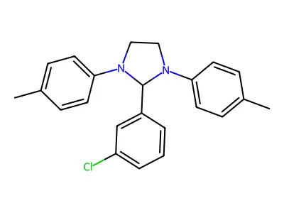 2-(3-Chlorophenyl)-1,3-bis(4-methylphenyl)imidazolidine structure