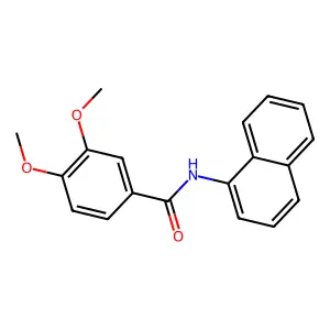 3,4-dimethoxy-N-(naphthalen-1-yl)benzamide structure