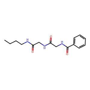 N-(2-{[2-(butylamino)-2-oxoethyl]amino}-2-oxoethyl)benzamide structure