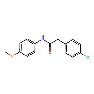 2-(4-氯苯基)-N-(4-甲氧基苯基)乙酰胺 structure
