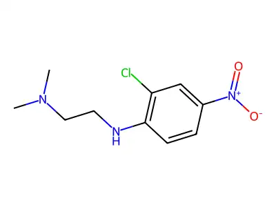 N'-(2-chloro-4-nitrophenyl)-N,N-dimethylethane-1,2-diamine structure