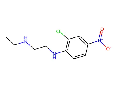 N-(2-chloro-4-nitrophenyl)-N'-ethylethane-1,2-diamine structure