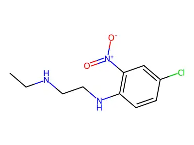 N-(4-chloro-2-nitrophenyl)-N'-ethylethane-1,2-diamine structure