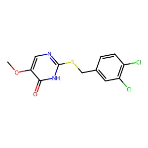 2-[(3,4-Dichlorobenzyl)sulfanyl]-5-methoxy-4-pyrimidinol structure