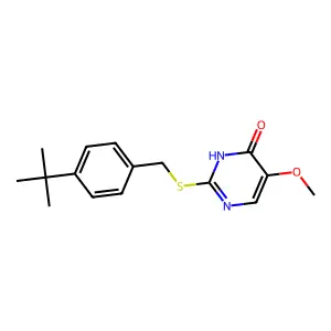 2-{[4-(Tert-butyl)benzyl]sulfanyl}-5-methoxy-4-pyrimidinol structure