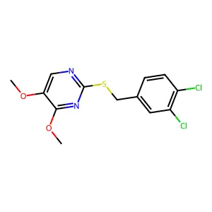 2-[(3,4-Dichlorobenzyl)sulfanyl]-4,5-dimethoxypyrimidine structure