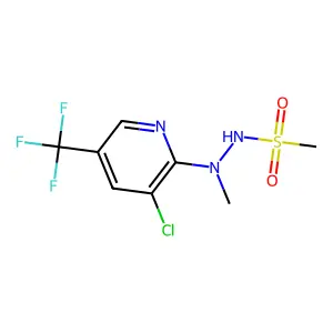 N'-[3-chloro-5-(trifluoromethyl)-2-pyridinyl]-N'-methylmethanesulfonohydrazide structure