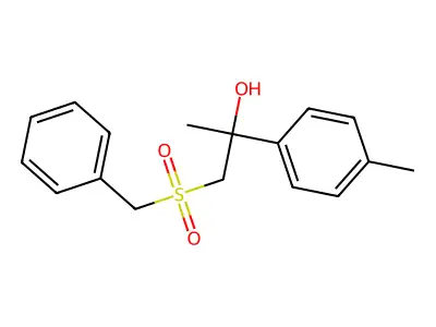 1-(Benzylsulfonyl)-2-(4-methylphenyl)-2-propanol structure