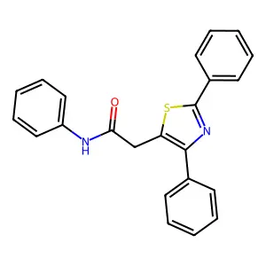 2-(2,4-diphenyl-1,3-thiazol-5-yl)-N-phenylacetamide structure
