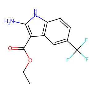 ethyl 2-amino-5-(trifluoromethyl)-1H-indole-3-carboxylate structure