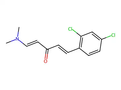 1-(2,4-Dichlorophenyl)-5-(dimethylamino)penta-1,4-dien-3-one structure
