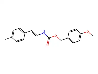 (4-methoxyphenyl)methyl N-[2-(4-methylphenyl)ethenyl]carbamate structure