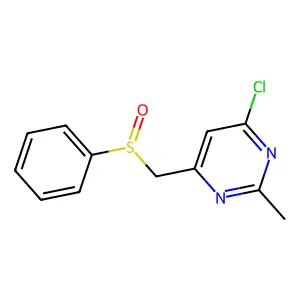 4-Chloro-2-methyl-6-[(phenylsulfinyl)methyl]pyrimidine structure