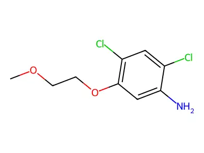2,4-Dichloro-5-(2-methoxyethoxy)aniline structure
