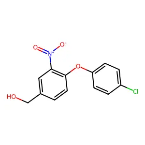 [4-(4-Chlorophenoxy)-3-nitrophenyl]methanol structure