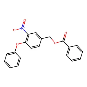 (3-Nitro-4-phenoxyphenyl)methyl benzoate structure