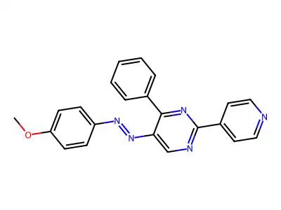 5-[2-(4-Methoxyphenyl)diazenyl]-4-phenyl-2-(4-pyridinyl)pyrimidine structure
