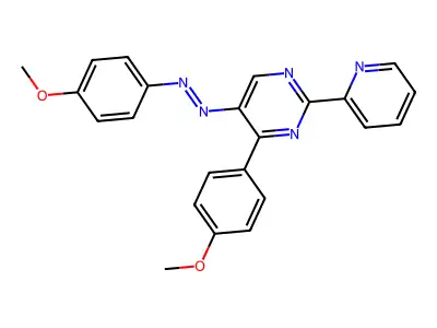 4-(4-Methoxyphenyl)-5-[2-(4-methoxyphenyl)diazenyl]-2-(2-pyridinyl)pyrimidine structure