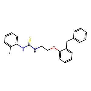 N-[2-(2-Benzylphenoxy)ethyl]-N'-(2-methylphenyl)thiourea structure