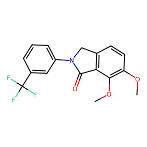 6,7-dimethoxy-2-[3-(trifluoromethyl)phenyl]-3H-isoindol-1-one structure