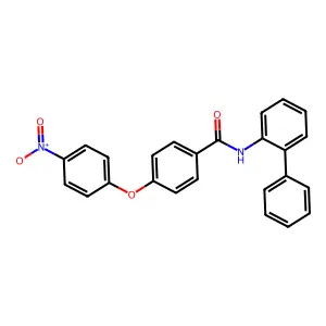 4-(4-nitrophenoxy)-N-(2-phenylphenyl)benzamide structure