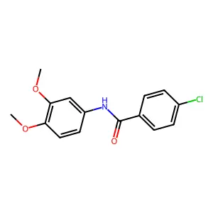 4-chloro-N-(3,4-dimethoxyphenyl)benzamide structure