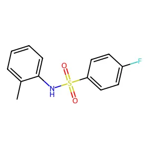 4-fluoro-N-(2-methylphenyl)benzenesulfonamide structure