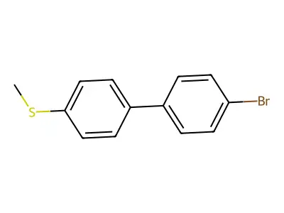 (4'-Bromo-[1,1'-biphenyl]-4-yl)(methyl)sulfane structure