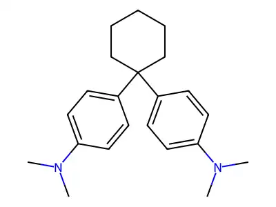 4,4'-Cyclohexylidenebis-(N,N-dimethylaniline) structure