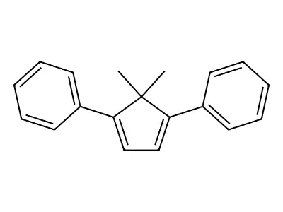 1,1'-(2,2-Dimethyl-3,5-cyclopentadiene-1,3-diyl)bis[benzene] structure