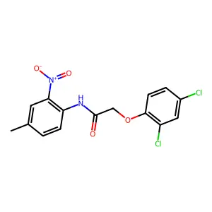 2-(2,4-dichlorophenoxy)-N-(4-methyl-2-nitrophenyl)acetamide structure