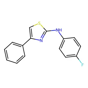 N-(4-氟苯基)-4-苯基-1,3-噻唑-2-胺 structure